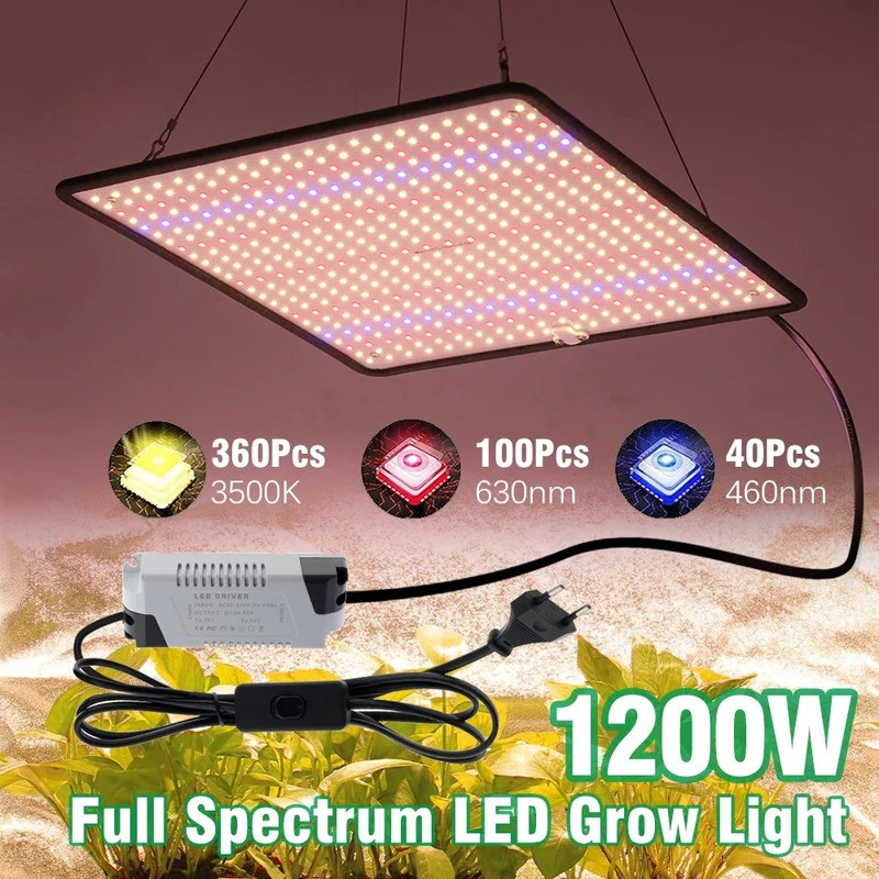 LED Grow Light Full Spectrum Phyto โคมไฟ AC85-240V 40W สําหรับในร่ม Grow เต็นท์พืช Growth Light
