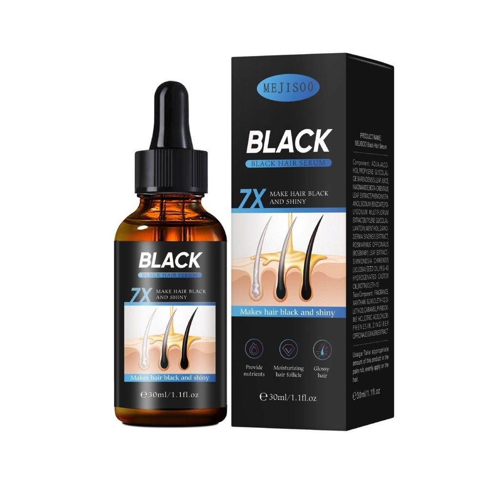 Overseas Hair Serum Hair Growth 30ml Hair Care Moisturizing Black Growth Serum ต่างประเทศระเบิด Hair