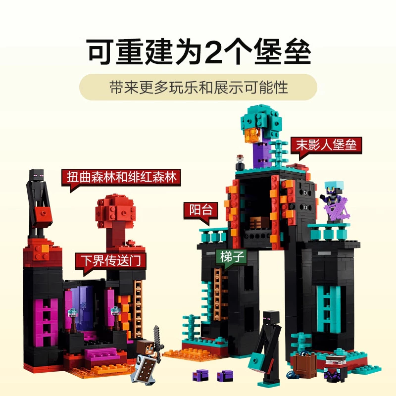 Minecraft เลโก้ Minecraft Series Ending Man Tower ของเล่นตัวต่อ thumbnail 4
