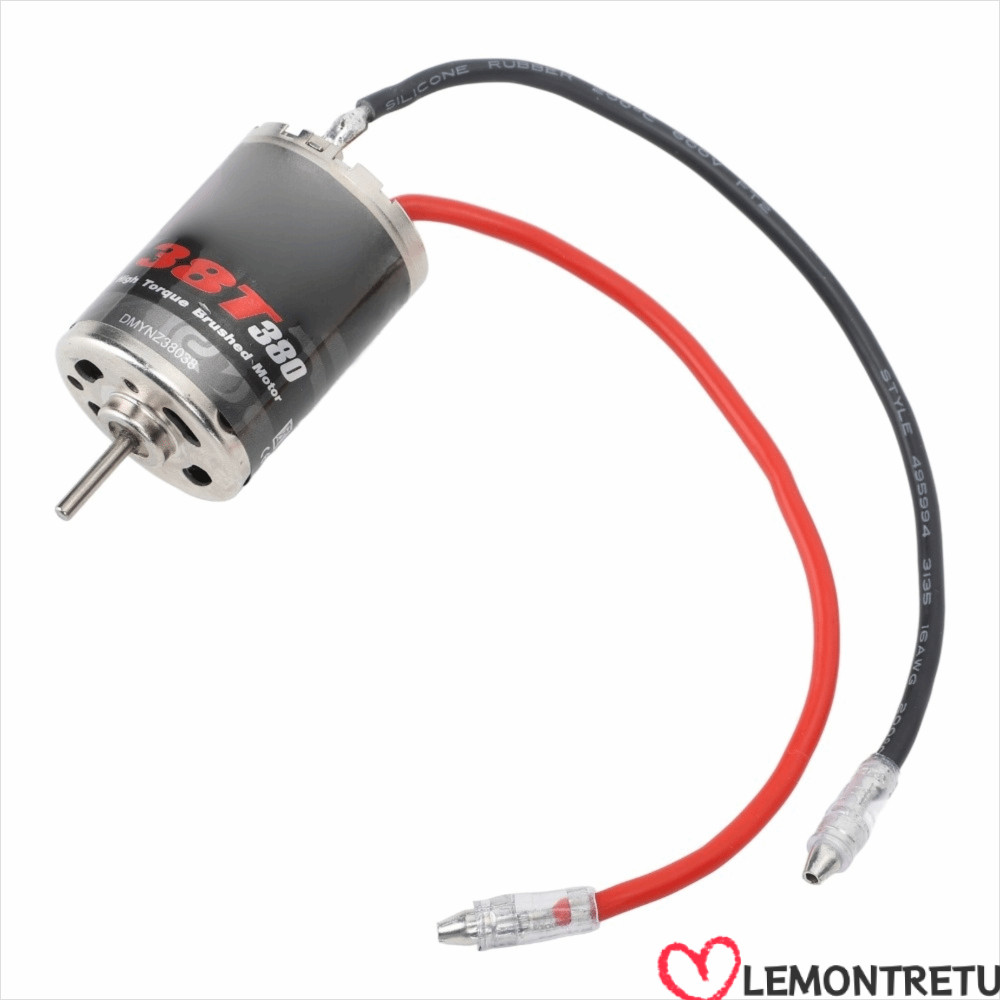 LEMONTREE Brushed Motor, Low Friction High Torque RC Brushed Motor, ทนทาน 38T 380 Brushed Motor, สํา
