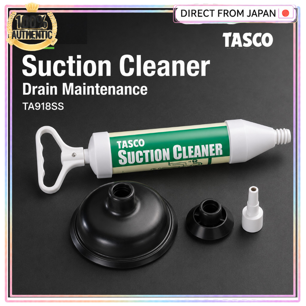 ICHINEN TASCO TA918SS Suction Cleaner Pump for Drain Hose and Pipe Cleaning