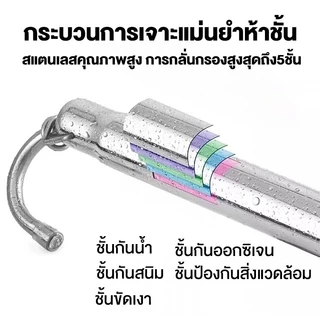 ราวตากผ้า สแตนเลส ราวแขวนผ้าเช็ดตัว ยืดได้ ปรับยืดความยาวได้ ไม่ต้องเจาะผนัง ห้อยบนเพดานได้
