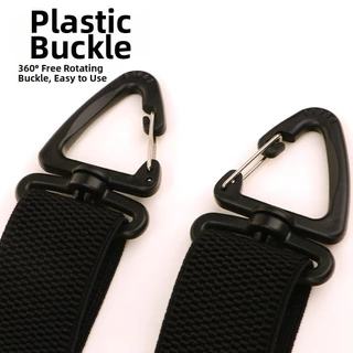 LAMIABOTTE Suspenders, Heavy Duty Y-Type X-Type Elastic Pants Braces, Simple กว้าง 3.8 ซม.พร้อม 3/4 Rotatable Gripper Clasps Retro ปรับ Suspenders ทํางานใช้