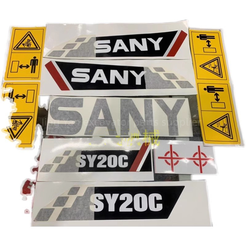 Full Vehicle Decals สติกเกอร์ Mini Excavator สําหรับ Sany SY16/20C/35U-10/55C/60C/65C/75C/70C/85C/95