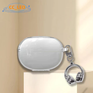 for EDIFIER Comfo Bass Case Colorful Clear Soft Case Cute Keychain Pendant Suitable for EDIFIER Comfo Bass Shockproof Shell Protective Sleeve