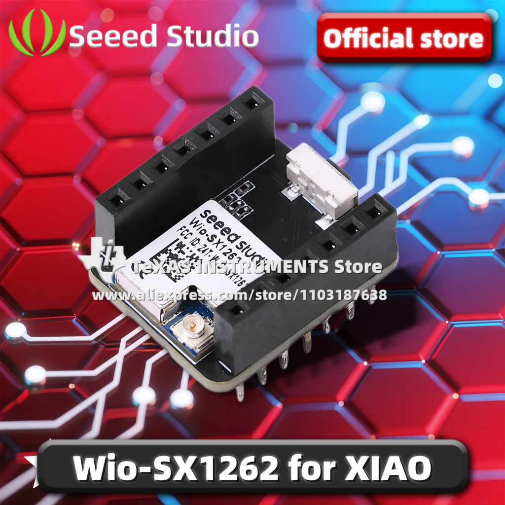 TI Official Seeed Studio Wio-SX1262 สําหรับ XIAO SX1262 Global LoRa คลื่นความถี่ (862-930MHz) 113010