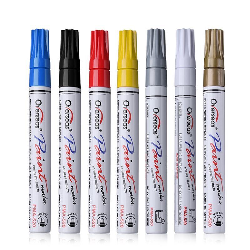 Graffiti Marker สีปากกากันน้ํายางรถพื้นผิว CD โลหะสีถาวร Marker Graffiti Oily MARKER Touch-Up ปากกา