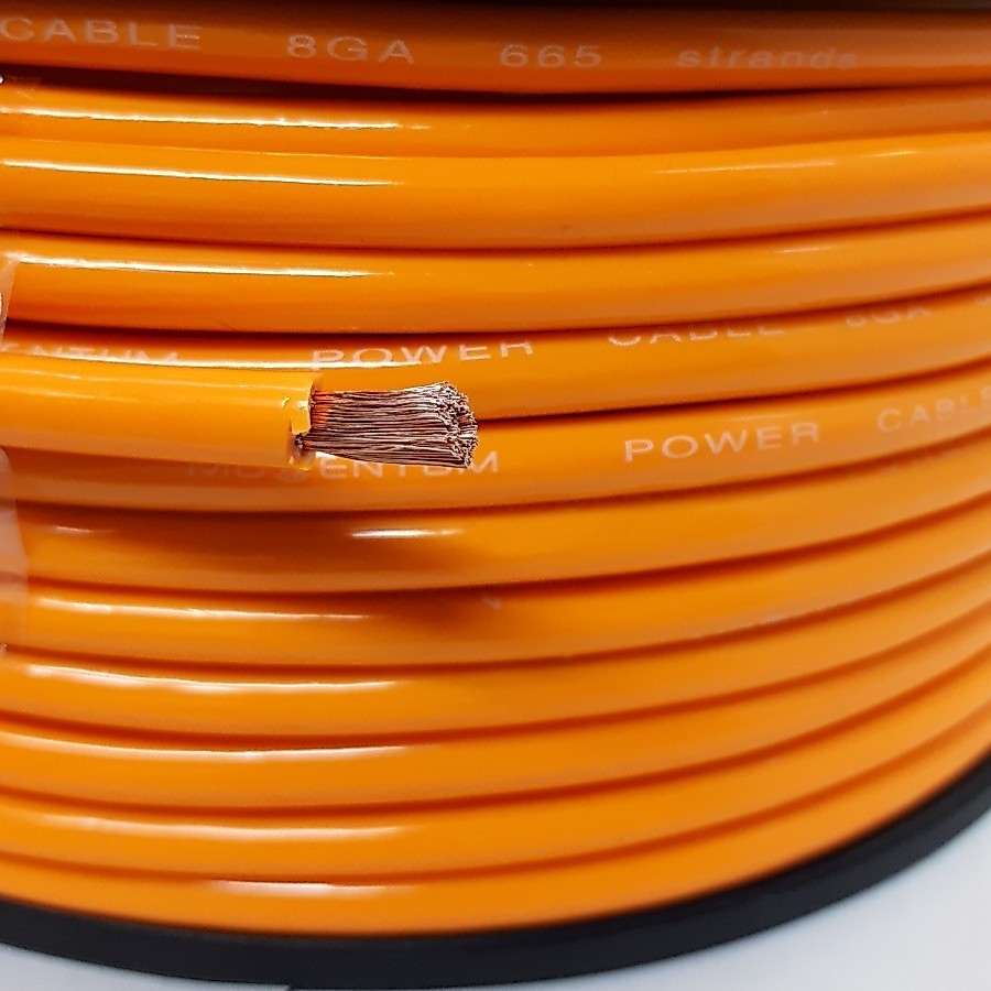 สายสีส้ม 8 AWG - สาย 8 AWG ต่อเมตร momentum