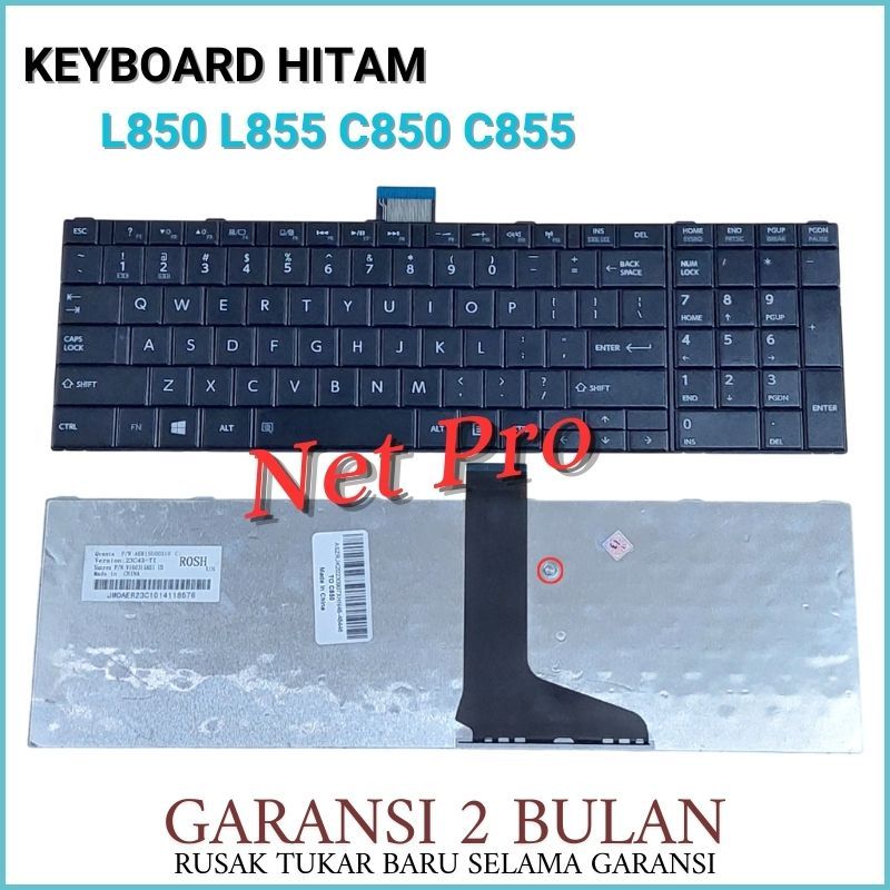 Toshiba Satellite C850 C850D C855 C855D L850 L850D L855 Series คีย์บอร์ด -NPRO