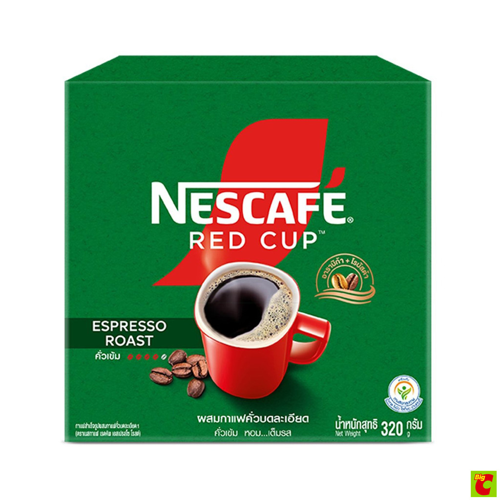 เนสกาแฟ เรดคัพ เอสเปรสโซ่ โรสต์ กาแฟสำเร็จรูปผสมกาแฟคั่วบดละเอียด 320 ก.