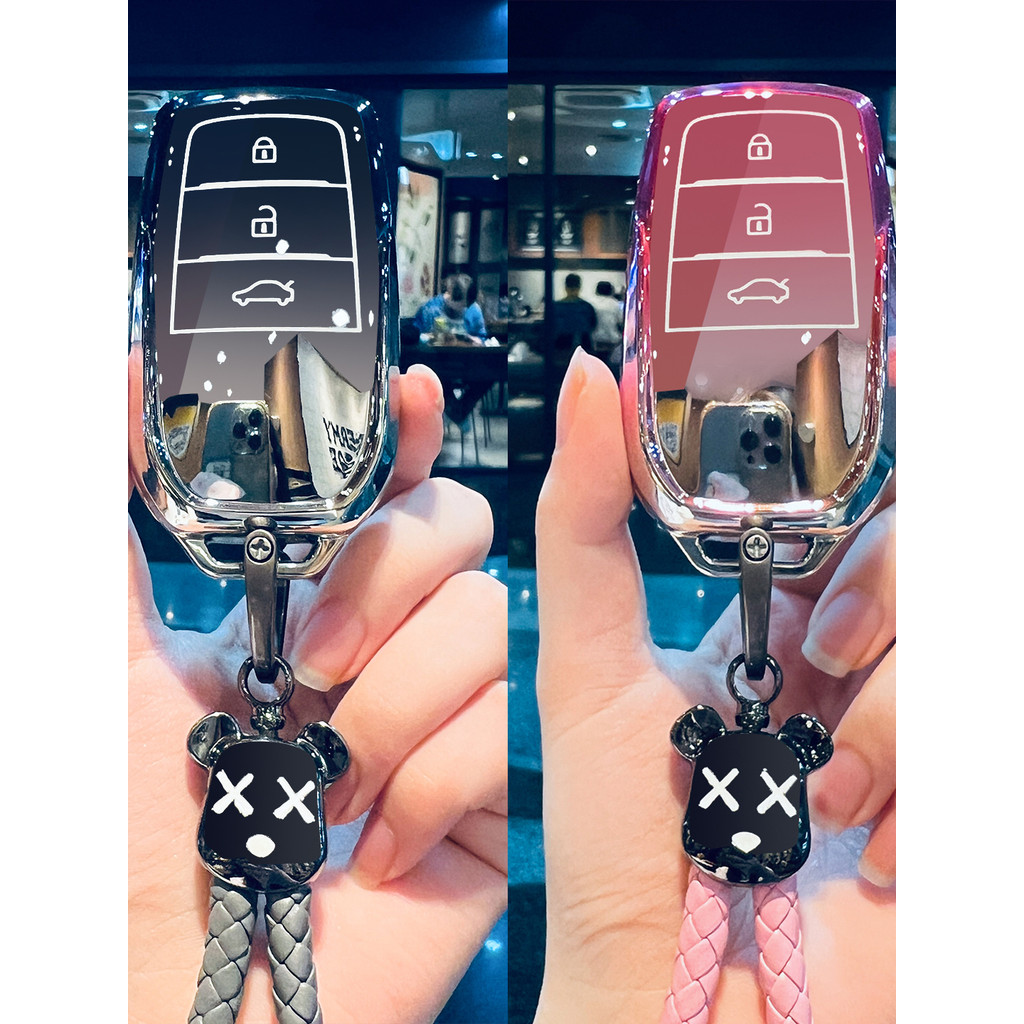 เหมาะสําหรับ Toyota Rongfang rav4 ฝาครอบกุญแจแฟชั่น plus อุปกรณ์ rv4 รุ่นเมือง 2025 สไตล์ 2024 หัวเข