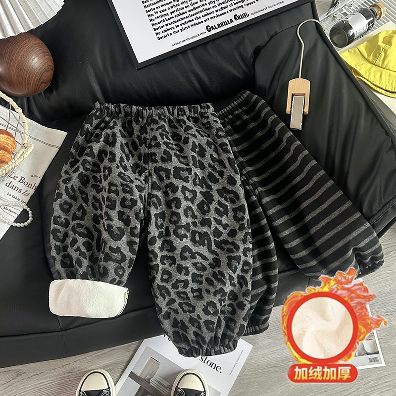 Brand Childrens Fleece-Fleece-Fleece-Fleece-Fleece Pants Autumn