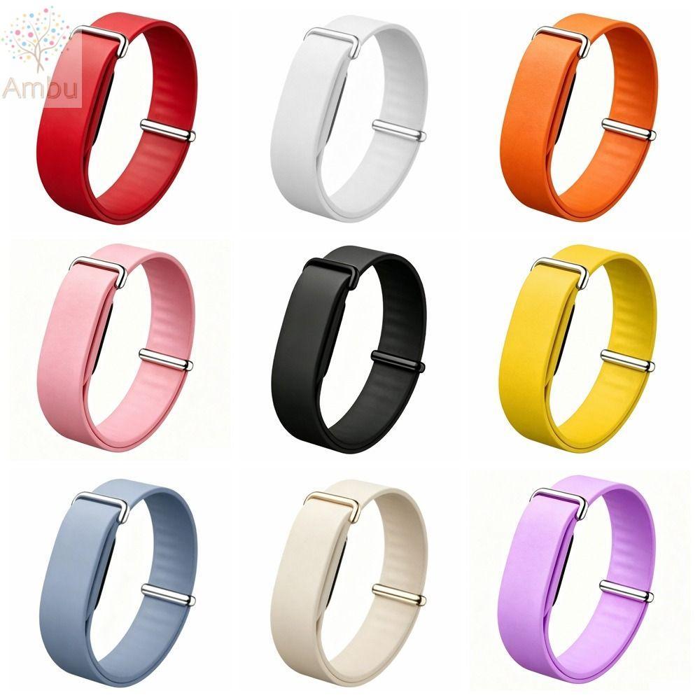 AMBU Sport Band, Loop Design Silicone Fitness Tracker Strap, สายรัดข้อมือทดแทนแบบปรับได้แบบนุ่มสําหรับ Google Fitbit Air สําหรับผู้ชายผู้หญิง