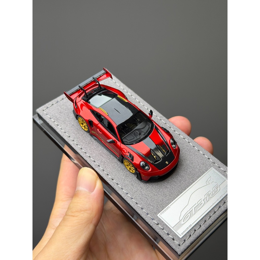 HH 1: 64 Porsche 911 GT3RS Metallic Red, Red
