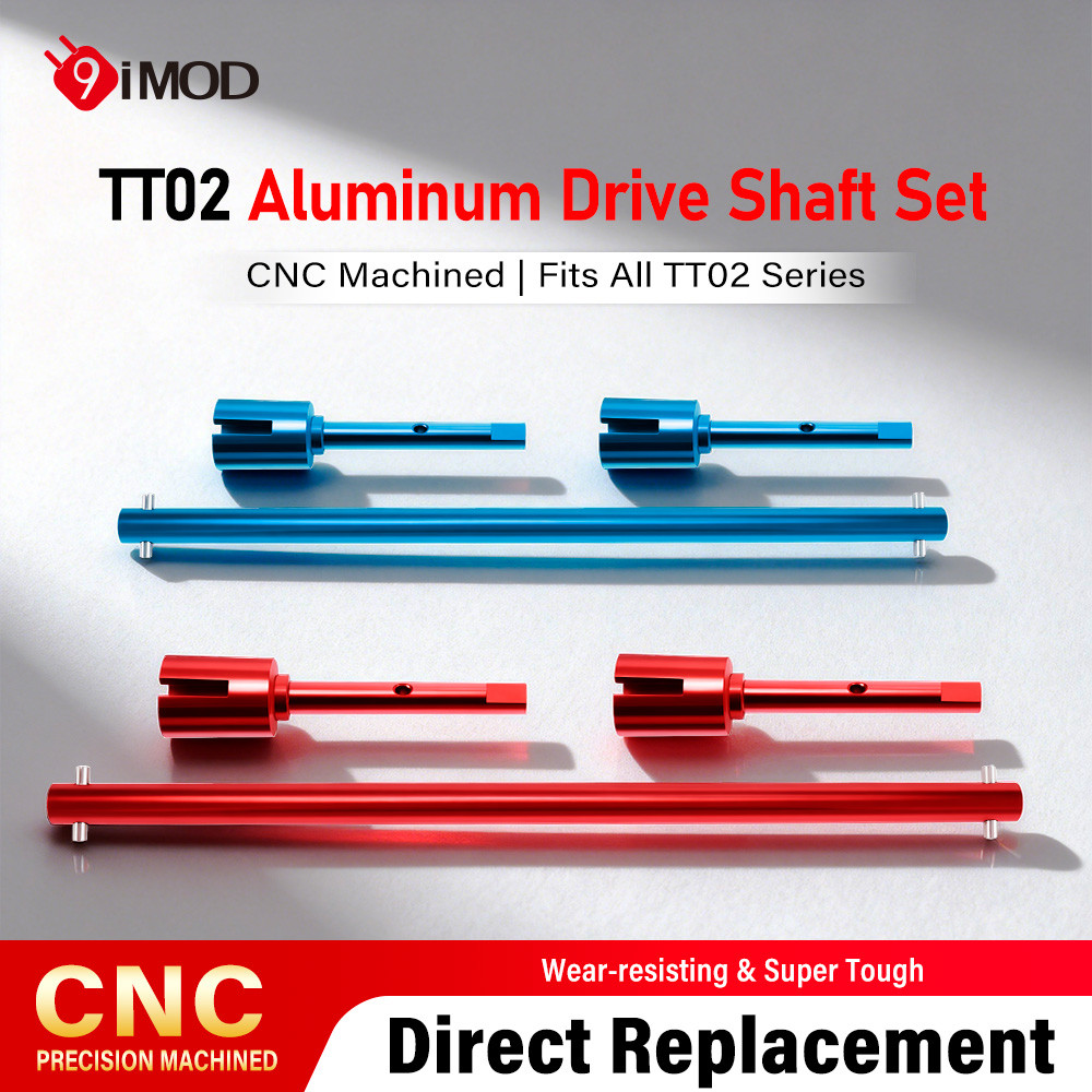 9IMOD Aluminum Alloy Main Drive Shaft Central Transmission Shaft for TT02 TT02B 1/10 RC Touring Car 