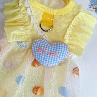 Thin Ice Silk Bubble Dress Breathable Sun Protection เสื้อผ้าสัตว์เลี้ยงเหมาะสําหรับเอเชียตะวันออกเฉียงใต้ Climate แมวสุนัข Bichon