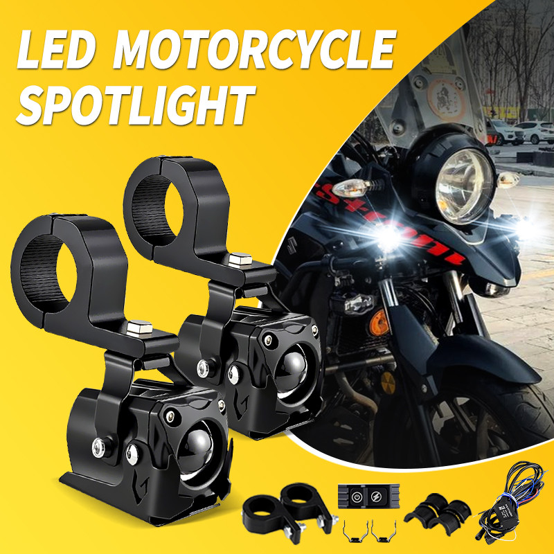 1 ชุด Universal สีขาว/Amber สําหรับ Honda CR125R CR250R CRF250R CRF250X CRF450R CRF450X XR250 LED ไฟ