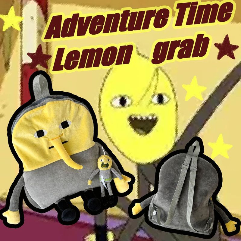 Cute Niche AdventureTimeLemong AdventureTimeLemong Lemon Piaget กระเป๋าเป้จี้ตุ๊กตาการ์ตูน