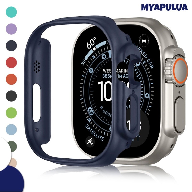 กรณีคอมพิวเตอร์แข็งโดยไม่มีฝาปิดฟิล์ม for IWatch Apple Watch Ultra 3 2 SE 3 Series 11 10 9 8 7 6 5 4 3 2 49 46 45 42มม