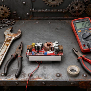 {โกดังไทย} 1800W 40A DC-DC Boost Converter โมดูลเพิ่มแรงดันไฟ ปรับแรงดันได้ Constant Current Constant Voltage อินพุต 10-60V เอาต์พุต 12-90V ประสิทธิภาพสูง 92-97% พร้อมพัดลมระบายความร้อน ระบบป้องกันกระแสเกิน ชาร์จแบตเตอรี่ Lithium Solar Charger LED Power S