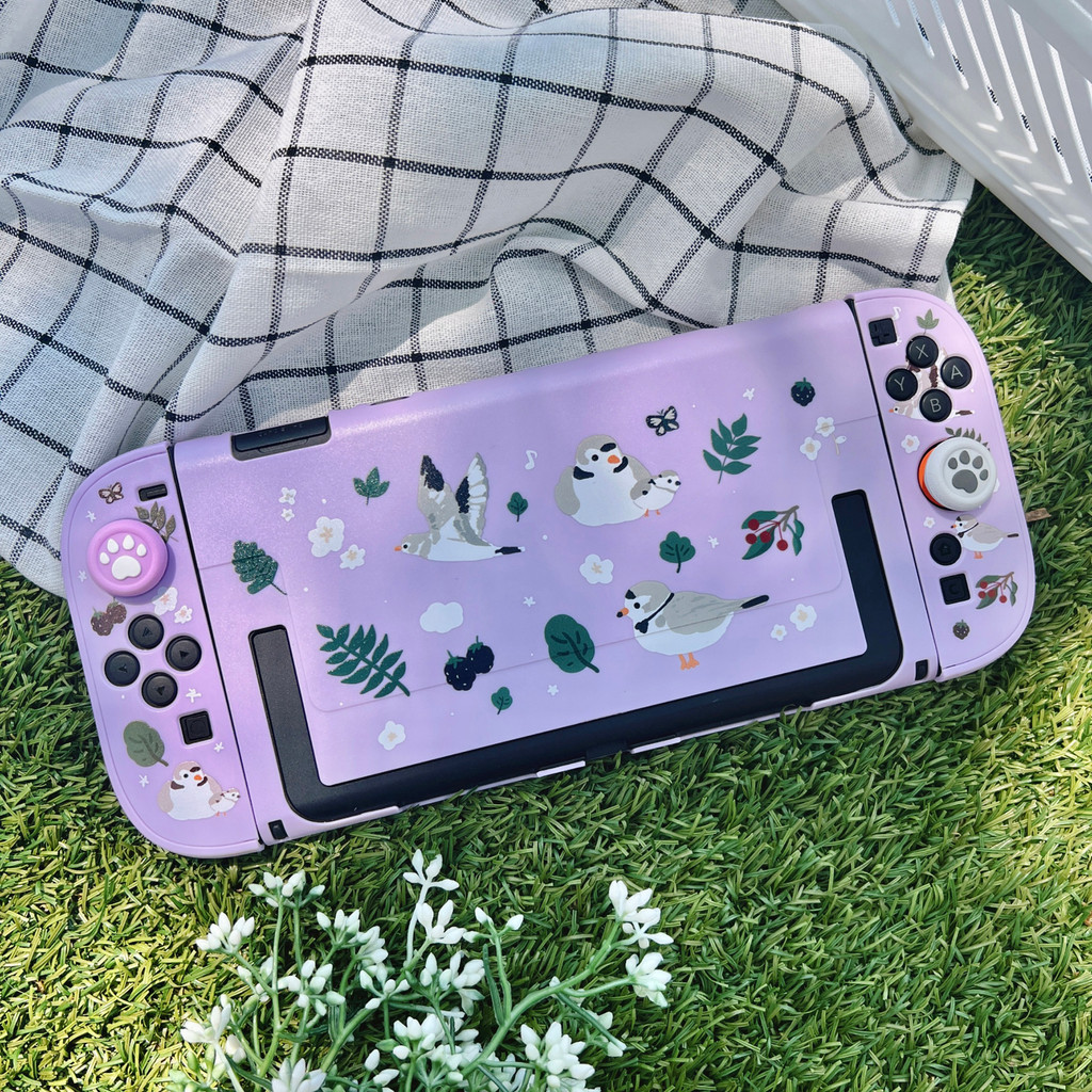 Star Crossing Berry Bird switch2 เคสป้องกันที่เหมาะสมสาวน่ารักสีม่วง Nintendo NS2 เคสแข็งกันกระแทก