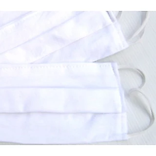 (1โหล) ผ้าปิดจมูกหลุด 2ชั้น ผ้าโพลีเอสเตอร์อย่างดี สีขาว พร้อมจัดส่งทันที [ล็อตสุดท้าย]