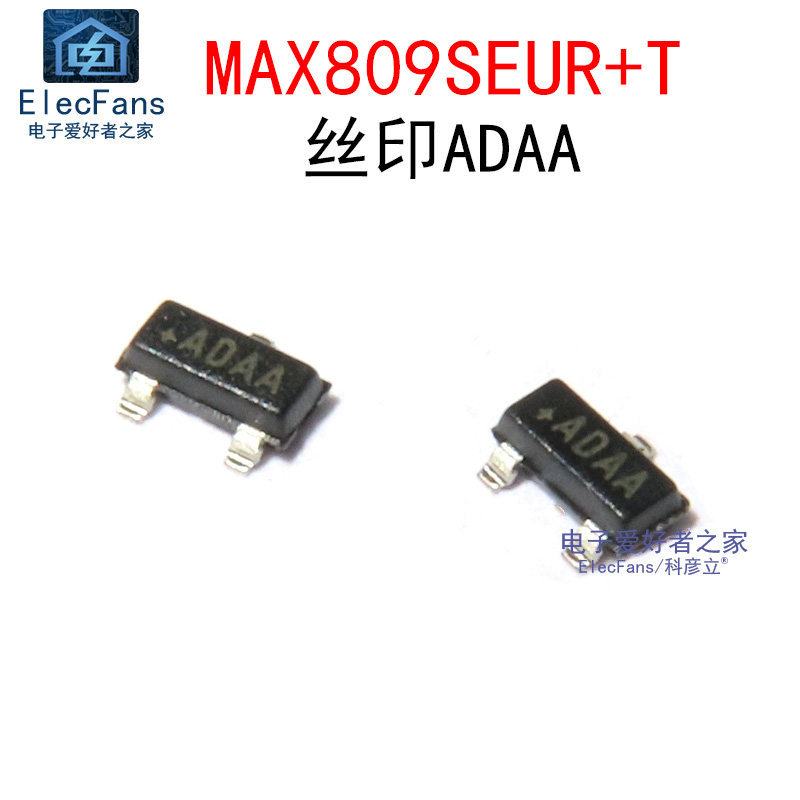 ((5 ชิ้น) MAX809SEUR + T Silk Screen Printing ADAA Patch SOT-23 ชิปรีเซ็ต IMP809S 2.93V