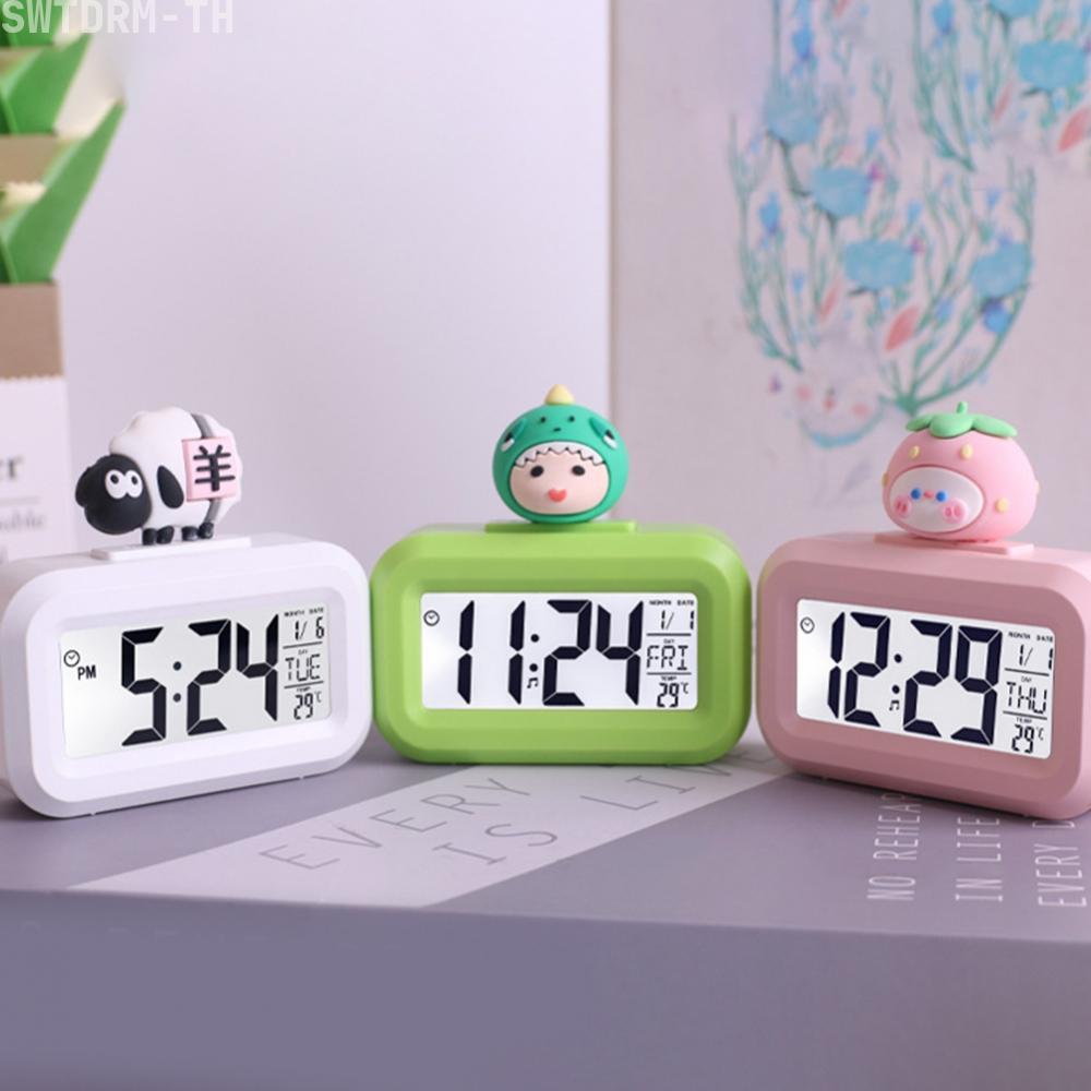 【SWTDRM】Cartoon Music Watch Child-friendly Cute Alarm Clock Study Reminder Clock
