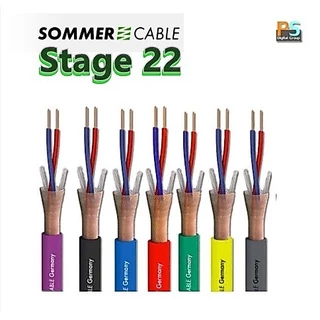 สายสัญญาณ Sommer Stage 22 ยาว 1, 2, 3, 4, 5 เมตร ซอมเมอร์ สายสัญญาณ แบบ Balance