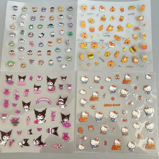 สติกเกอร์ติดขวดน้ำ ลายการ์ตูนน่ารัก ทำจาก PVC โปร่งใส