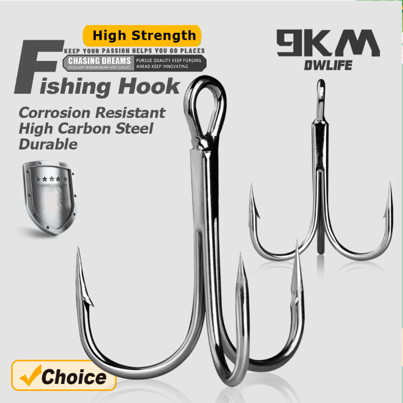 Fishing Treble Hooks 25~50Pcs Brabed Triple Sea Fishing Hooks Hard Lures for Freshwater Saltwater Fi