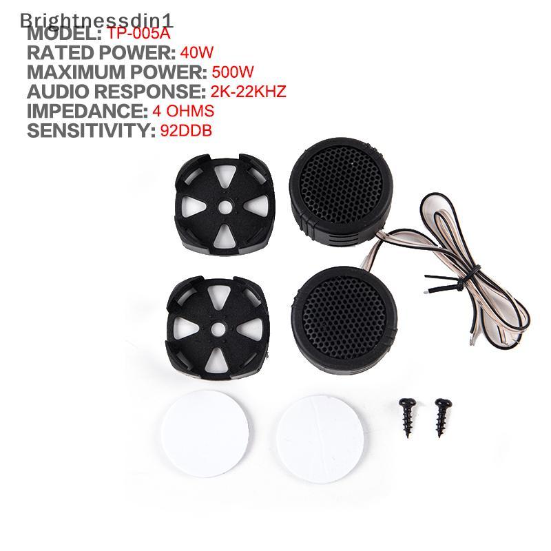 [Brightnessdin] 2x 500W Universal High Efficiency Dome Tweeter Speaker เครื่องเสียงรถยนต์ Super Powe