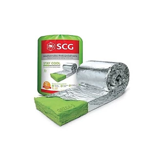 SCG STAY COOL ฉนวนกันความร้อน มี 2 ความหนา คือ หนา 3 นิ้ว 6 นิ้ว กว้าง 60 ซม. ยาว 4 เมตร