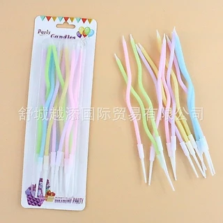 เทียน เทียนวันเกิดสีรุ้ง พาสเทลสดใส งานมาใหม่ สีน่ารักมาก ( CN20 )