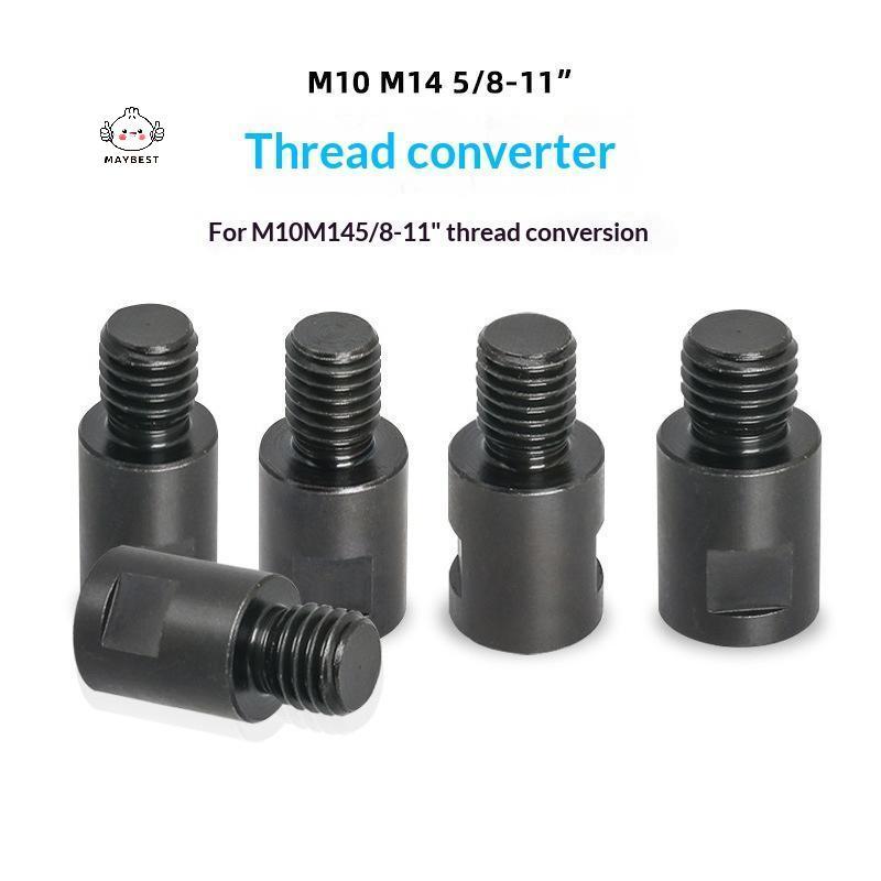 {maybest} อะแดปเตอร์สกรูเครื่องบดมุมใช้งานง่าย M10 M14 5/8-11 ขั้วต่อตัวแปลงเกลียวสําหรับงานฝีมือ DIY งานตัดโลหะ {TH}