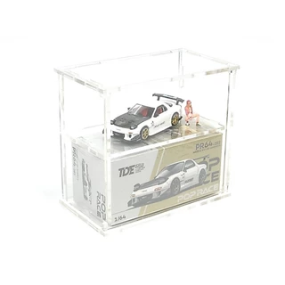 กล่องอะคริลิค สำหรับ 1/64 Mini GT ,Pop Race และ Tarmac บางรุ่น แบบประกอบ