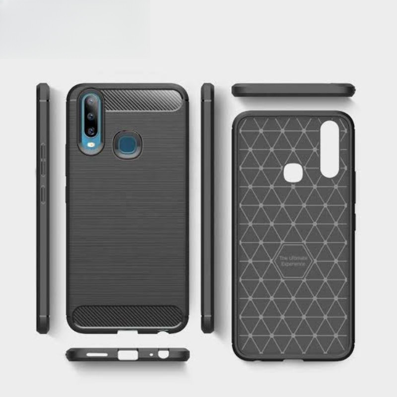 IPAKY CASE VIVO Y11 2019 / Y11 2023 CASE CARBON RUGGED ARMOR ANTI SHOCKPROOF