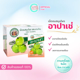 อาปาเช่ เม็ดอม สมุนไพร อาปาเช่ เม็ดอมอาปาเช่ รสมะขามป้อม ชุ่มคอ เสมหะ 1 กล่อง 25 ซอง ซองละ 12 เม็ด (1210261)