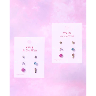 YVIS Sprouts Brass Earrings Set - Posy Collection