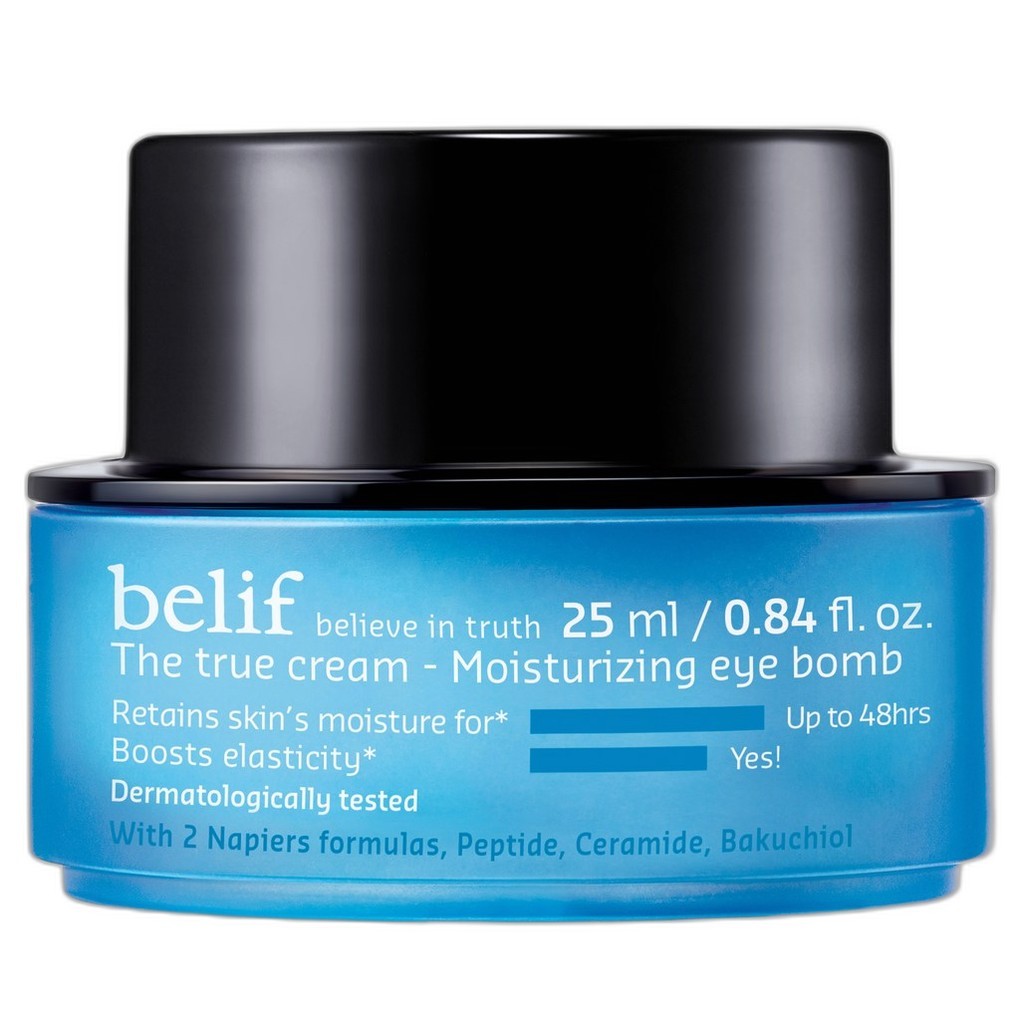 [belif] The True Cream - Moisturizing Eye Bomb, 25ml, 1 ชิ้น / ครีมบํารุงรอบดวงตาเกาหลี / สูตรให้ควา