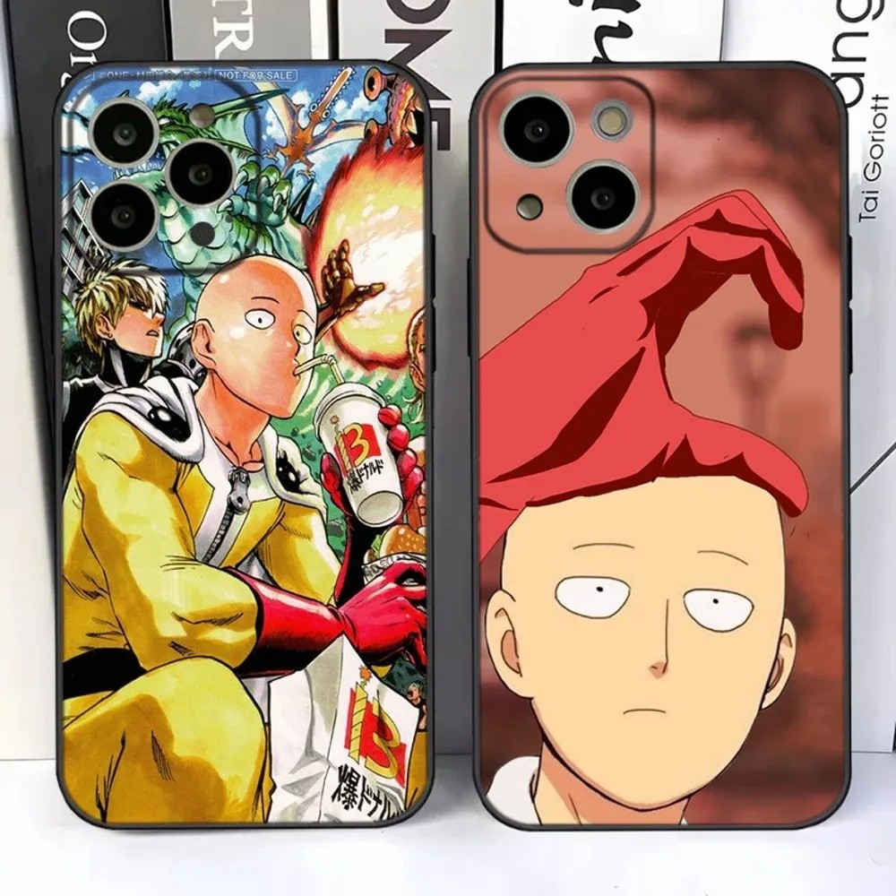TP-1 O-One Punch Mans อะนิเมะเคสโทรศัพท์สําหรับ iPhone 15,14,13,12,11 Plus,Pro,Max,XR,XS,X,7,8 Plus,