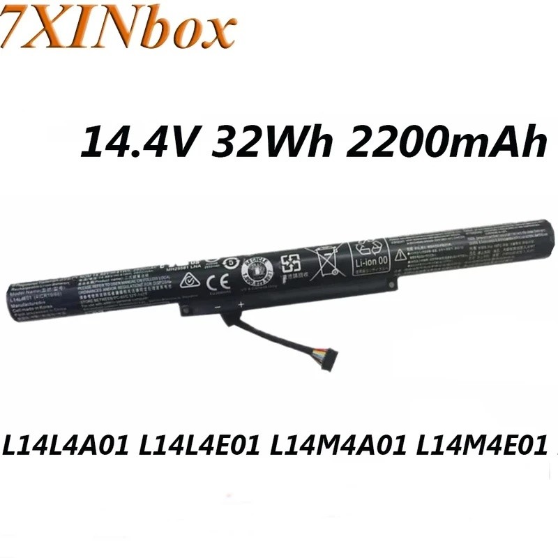 7XINbox L14L4A01 L14M4E01 14.4V 32Wh 2200mAh แบตเตอรี่แล็ปท็อปสําหรับ Lenovo 500 500-15ACZ Z41 Z51 Z