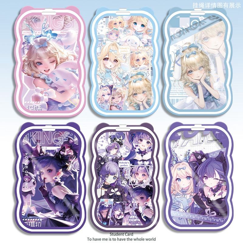 Angela Yaodaji King Glory Sanrio Card Holder Transparent ID Access Control Card School Card Water Pr