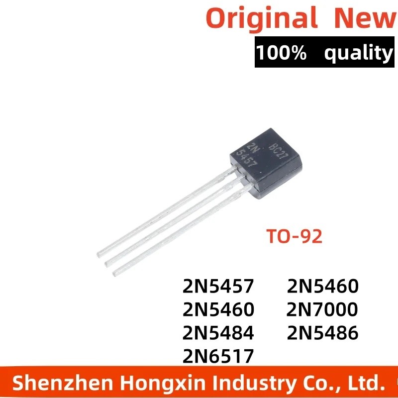 10PCS 2N5485 2N5460 2N5457 2N7000 2N54 2N5486 2N6517 เครื่องขยายเสียงทรานซิสเตอร์ TO-92 ขายส่ง