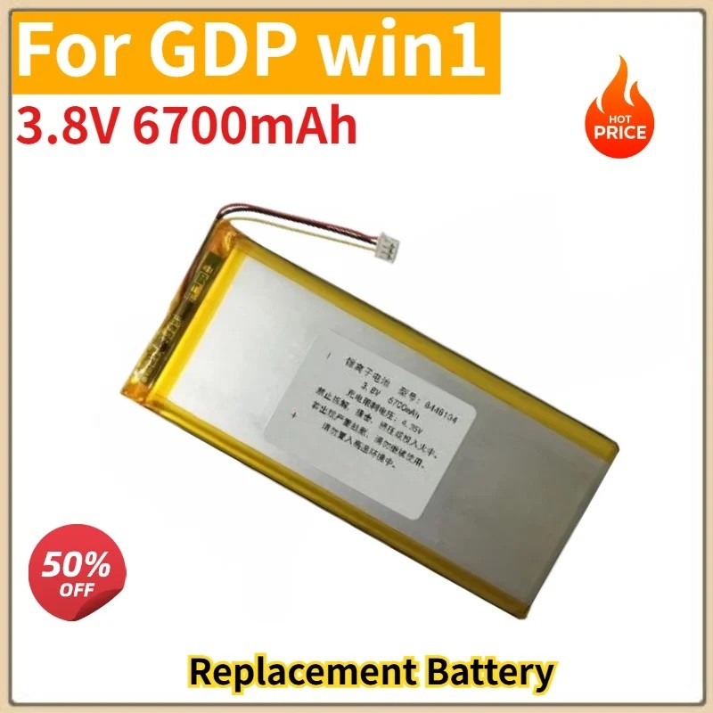 แบตเตอรี่คุณภาพสูง 3.8V 6700mAh สําหรับ GDP win1 แบตเตอรี่ทดแทนใหม่เอี่ยม