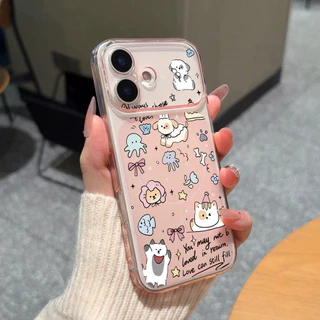 เคสไอโฟน 13 15 11 17 16 12 14 ProMax 7 8Plus XR X XS Max คอลเลกชันสัตว์น่ารัก