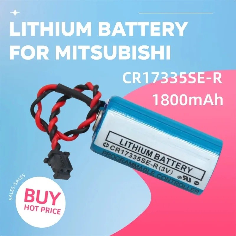 1800mAh สําหรับ Mitsubishi MITSUBISHI CR17335SE-R/ Q6BAT3V PLC แบตเตอรี่ลิเธียม