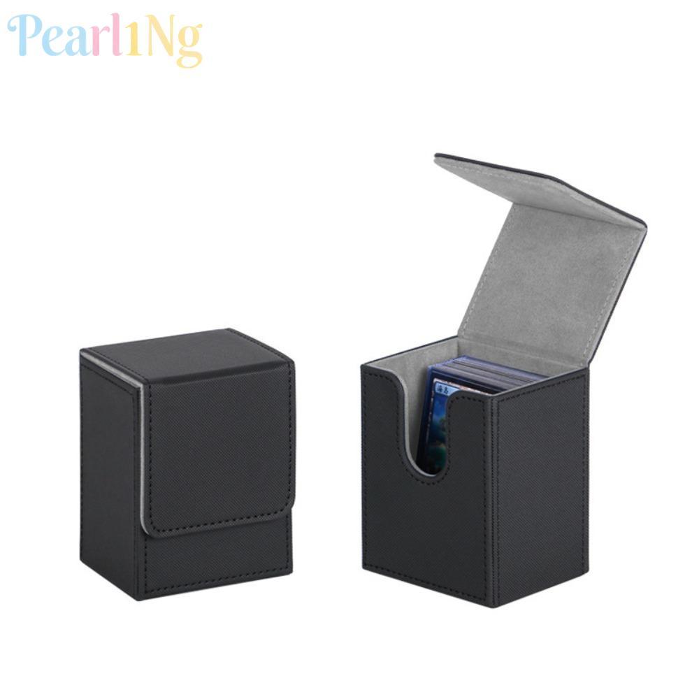 PEARLTH เกม MTG Trading Card Holder, Organizer Storage Deck Box,คอลเลกชันกล่องPU Protectorsสะสมเกมคอนเทนเนอร์ผู้หญิงผู้ชาย
