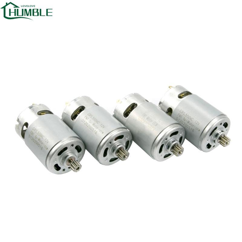 Humble RS550 13 ฟันมอเตอร์เกียร์ไฟฟ้าแบบพลิกกลับได้ Micro Speed 12V 18V 21V 25V