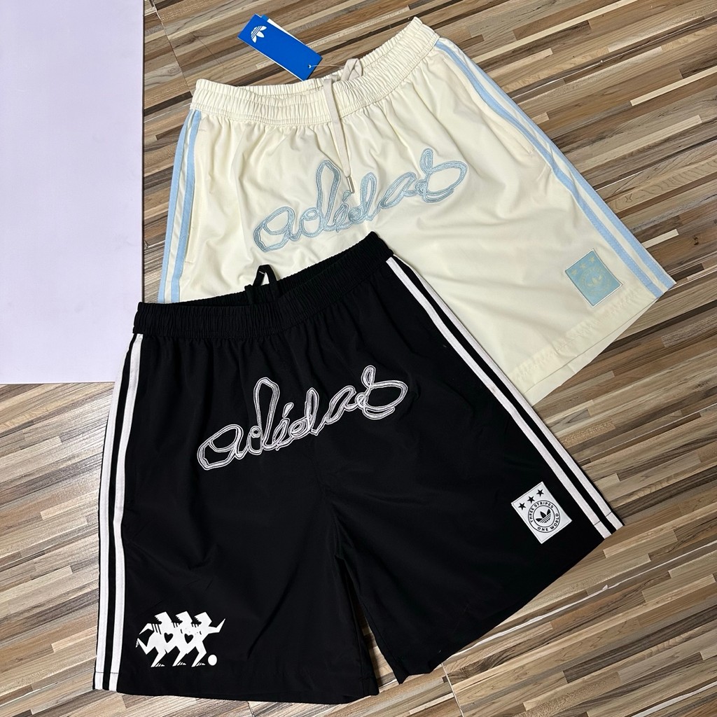 Adidas Originals Mens 2026 Fashion Color Block Striped Casual Athletic Shorts, Vintage Trefoil Sport